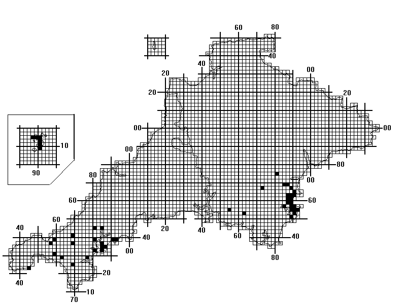 Fig 04 - GEISOVII 2012-06-30 Devon and Cornwall Distribution.gif Acanthoxyla geisovii Distribution Map